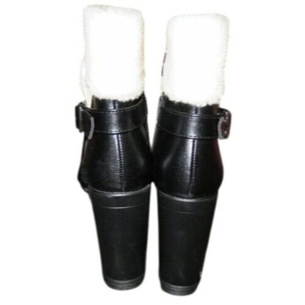 Dolls Kill Black and White Heeled Boots - Picture 5 of 15